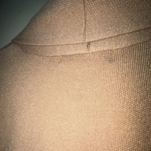 LILLUSORY Women's Oversized Long Cardigan Sweater Camel Brown Pockets Size XL - Picture 9 of 9